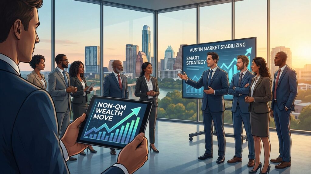 Real estate investor analyzing non QM loan options to grow property portfolio and build long term wealth