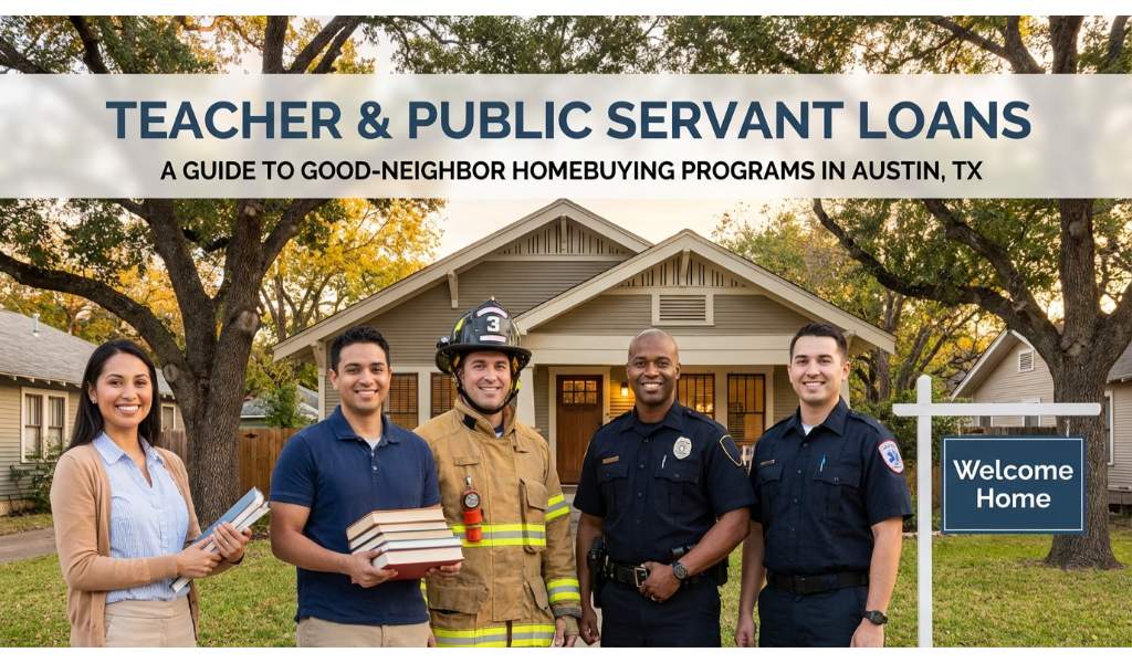 Teacher & Public Servant Loans: A Guide to Good-Neighbor Homebuying Programs in Austin, TX